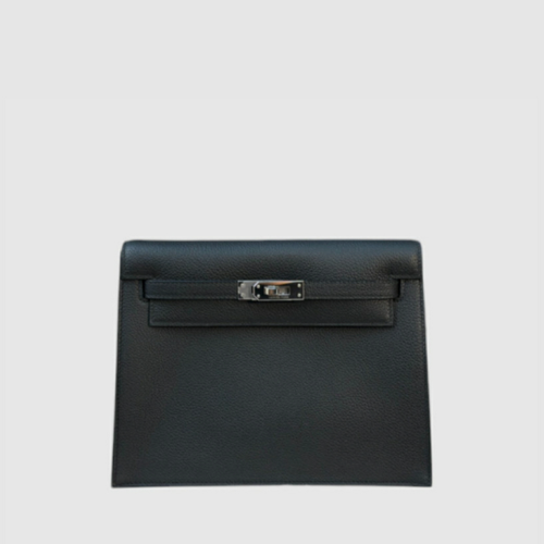 Hermes Kelly Danse 22 Evercolor Noir Silver