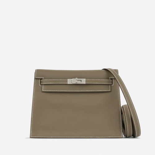 Hermes Kelly Danse 22 Evercolor Etoupe Silver