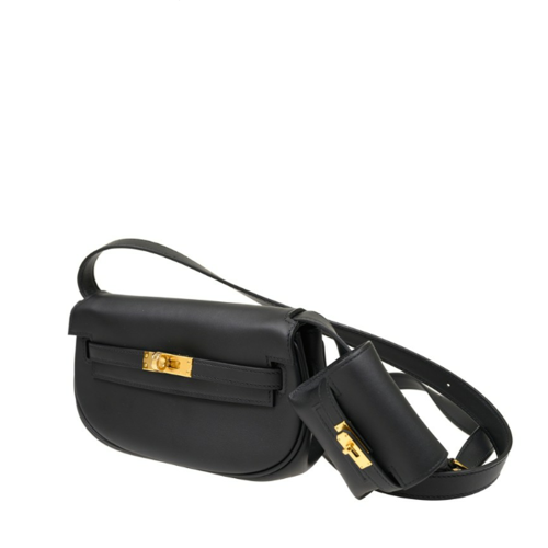Hermes Kelly Moove Swift Noir Gold