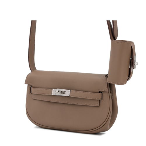 Hermes Kelly Moove Swift Etoupe Silver