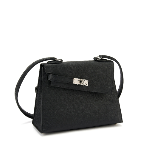 Hermes Kelly 20 Desordre Epsom Noir Silver