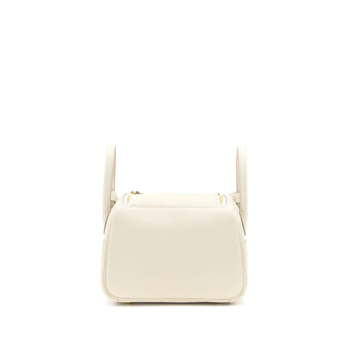 Hermes Lindy Mini Clemence Craie Gold