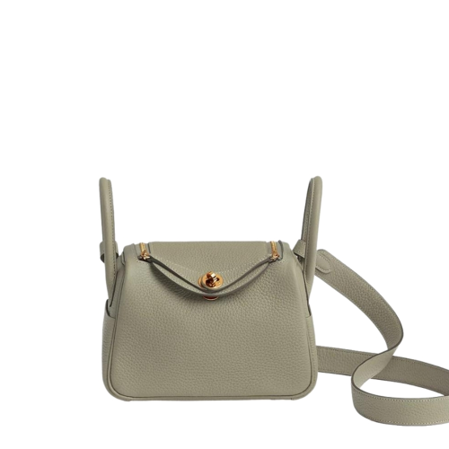 Hermes Lindy Mini Clemence Sauge Gold
