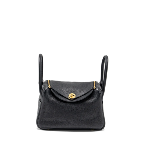 Hermes Lindy 26 Clemence Noir Gold