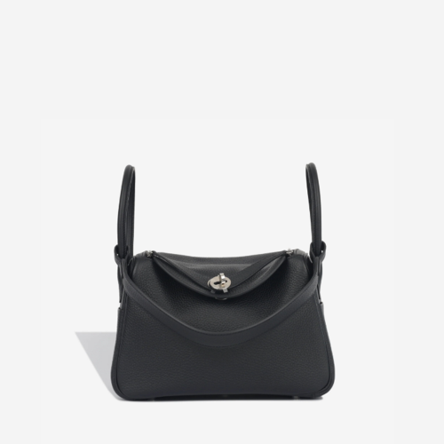 Hermes Lindy 26 Clemence Noir Silver