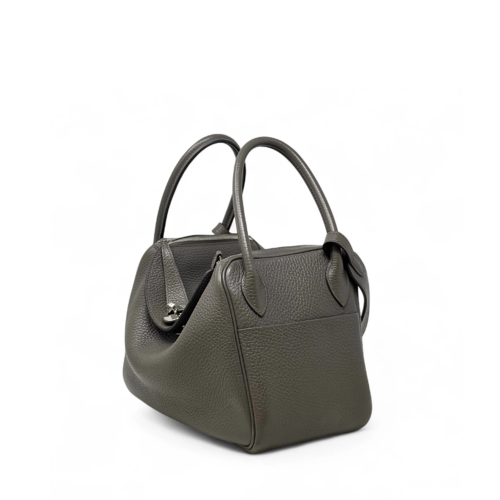 Hermes Lindy 26 Clemence Etain Silver