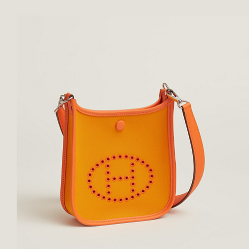 Hermes Neo Evelyne 16 Toile Feu Silver
