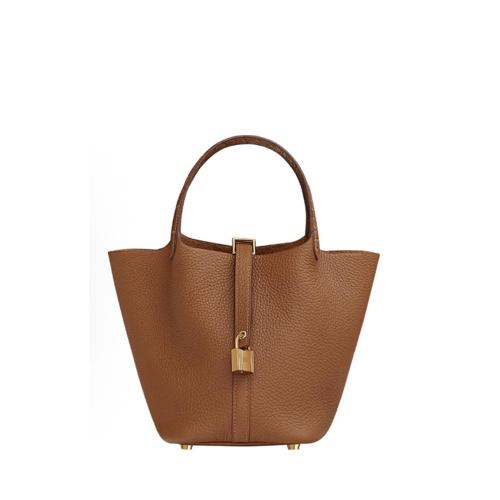 Hermes Picotin PM 18 Matt Alligator Clemence Gold Gold