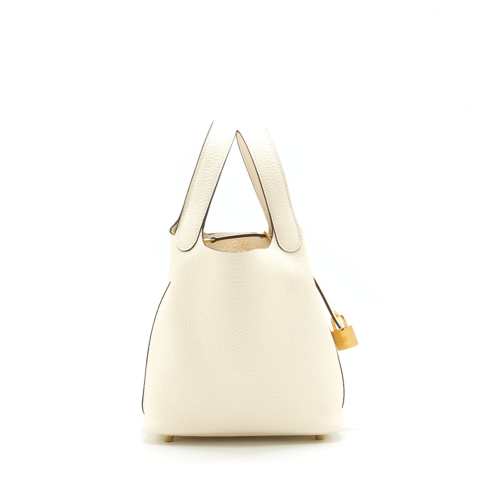 Hermes Picotin 18 Clemence Nata Gold