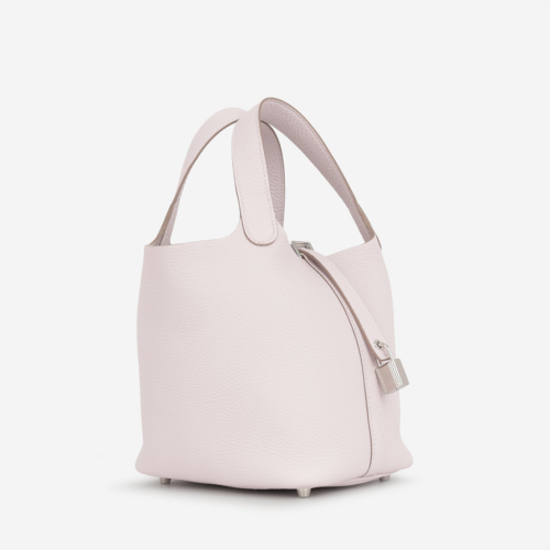 Hermes Picotin 18 Clemence Mauve Pale Silver