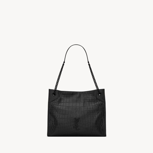 Saint Laurent NIKI MEDIUM SHOPPING BAG IN CROCODILE