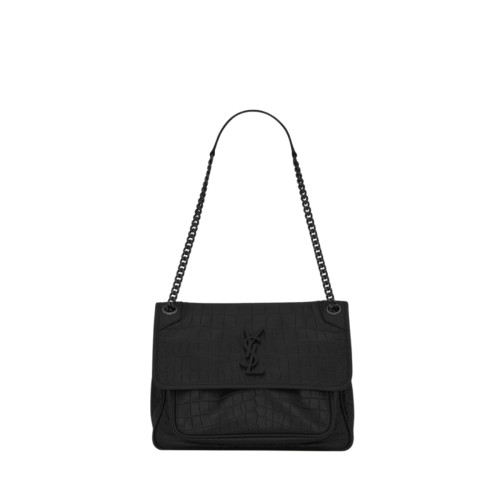 Saint Laurent NIKI MEDIUM IN Crocodile-Embossed LEATHER