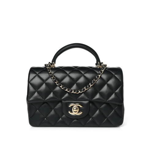 CHANEL Mini Classic Handbag With Top Handle
