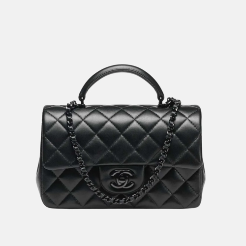 CHANEL Mini Classic Handbag With Top Handle