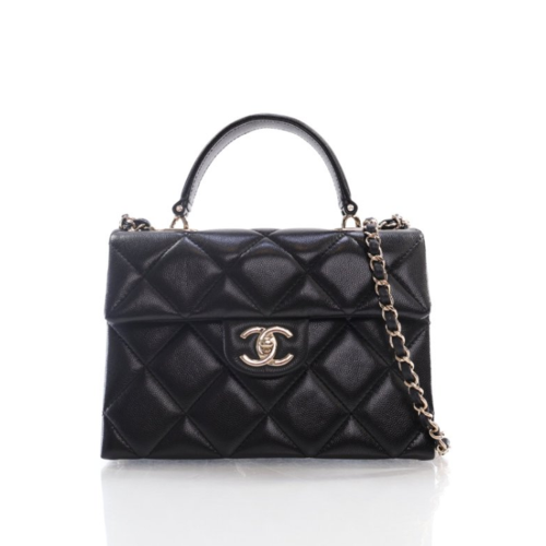 CHANEL Mini Coco Flap Bag with Top Handle