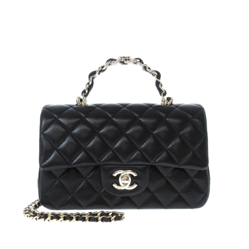 CHANEL Mini Flap Bag with Top Handle