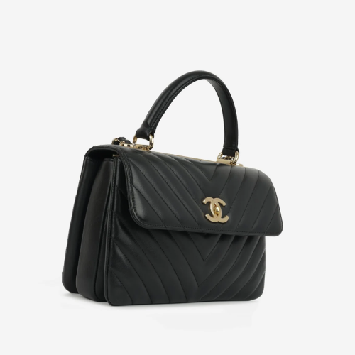 CHANEL Flap Bag with Top Handle