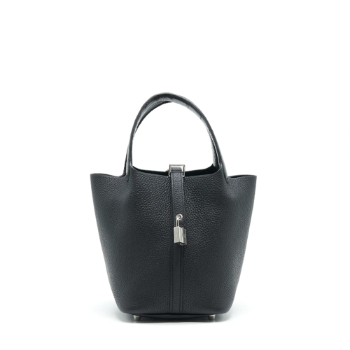 Hermes Picotin 18 Touch Noir Silver