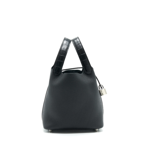 Hermes Picotin 18 Touch Noir Silver