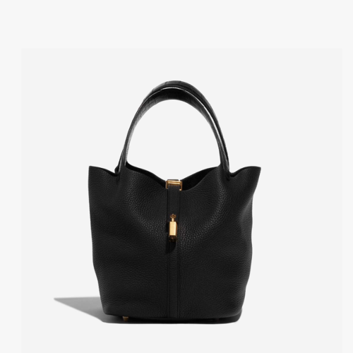 Hermes Picotin 22 Touch Noir Gold