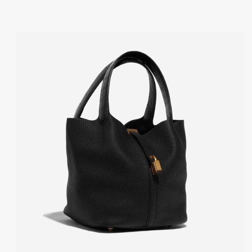 Hermes Picotin 22 Touch Noir Gold