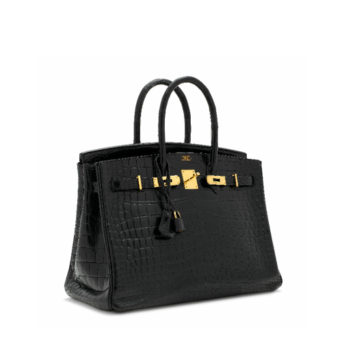 Hermes Birkin 35 Nile Crocodile Noir Gold