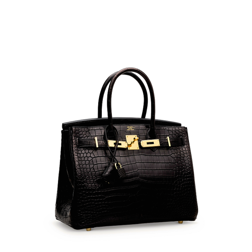 Hermes Birkin 30 Alligator Noir Gold