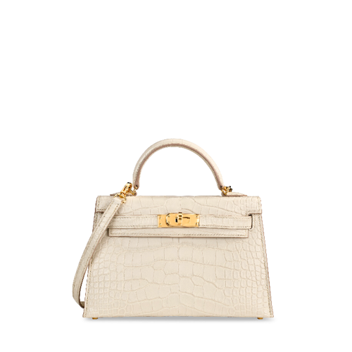 Hermes Kelly Mini II Beton Gold