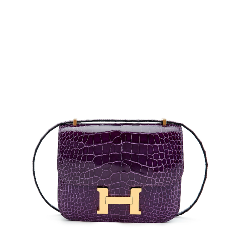 Hermes Constance 19 Crocodile/Alligator Gold