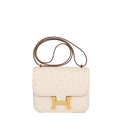 Hermes Constance 18 Ostrich Gold