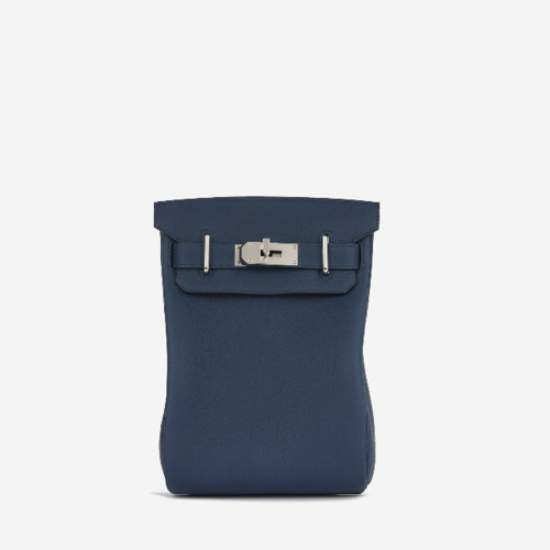 Hermes HAC A DOS PM Togo Bleu Abysse Silver