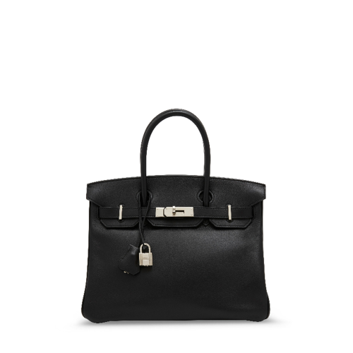 Hermes Birkin 30 Swift Noir Silver