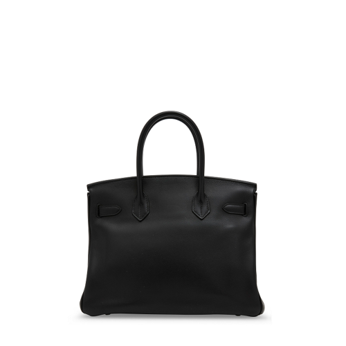 Hermes Birkin 30 Swift Noir Silver