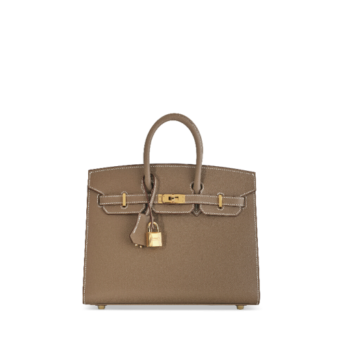 Hermes Birkin 25 Epsom Etoupe Gold 