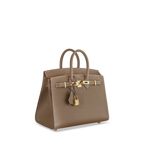 Hermes Birkin 25 Epsom Etoupe Gold 