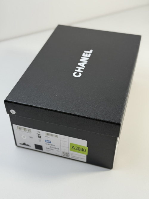 송X미님 CC 로고 퀼팅 레더 벨크로 슬라이드 샌들