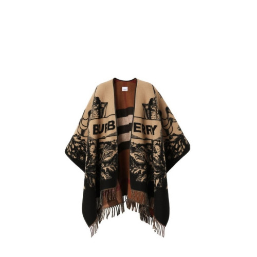 Burberry EKD Wool Cashmere Reversible Cape
