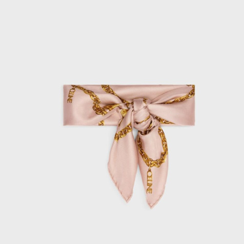 Celine SQUARE IN CHAIN TASSELS SILK TWILL