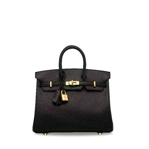 Hermes Birkin 25 Epsom Noir Gold