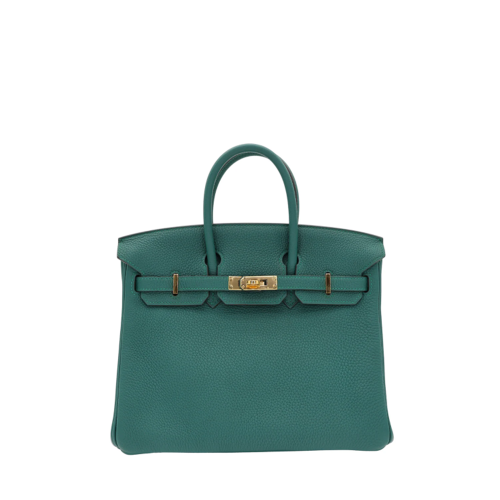 Hermes Birkin 25 Togo Malachite Silver