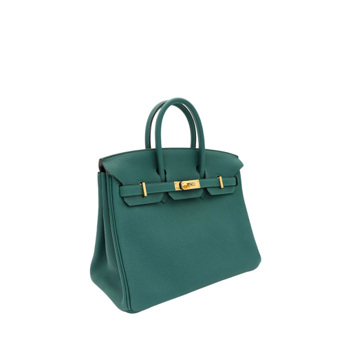 Hermes Birkin 25 Togo Malachite Silver