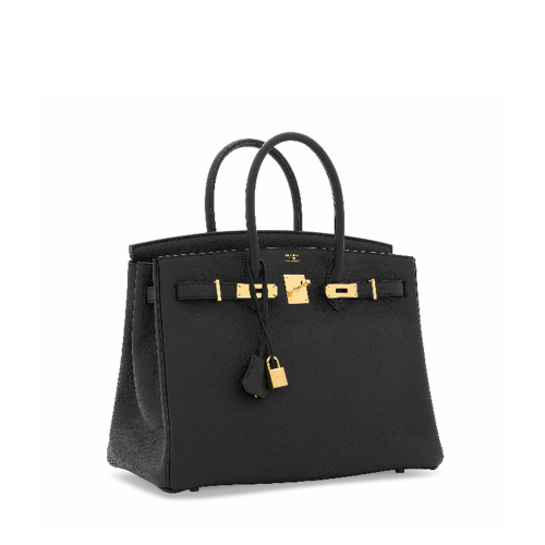 Hermes Birkin 35 Togo Noir Silver
