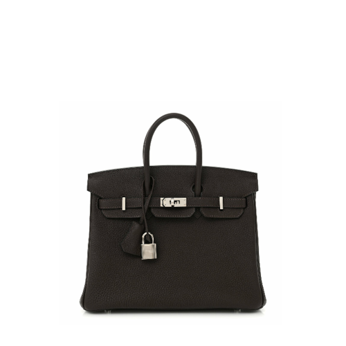 Hermes Birkin 25 Togo Ebene Silver