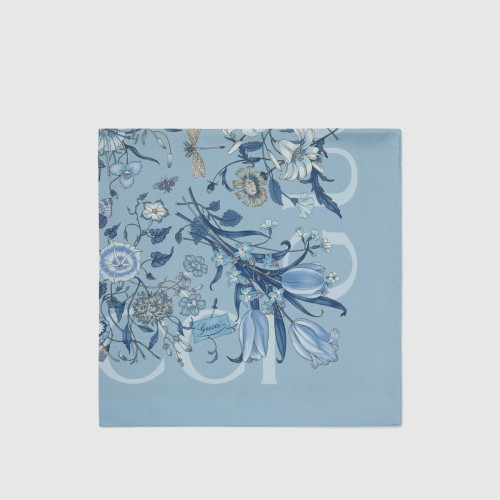 Gucci Printed silk carre