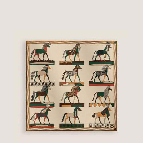 Hermes Le Philateliste du Faubourg scarf 90