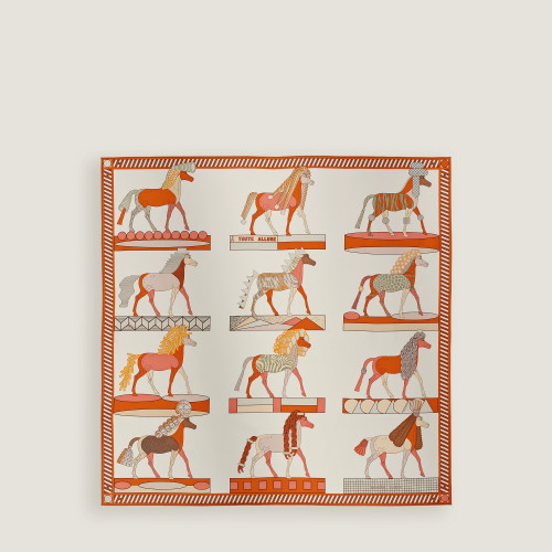 Hermes Le Philateliste du Faubourg scarf 90