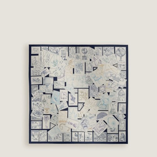 Hermes Le Philateliste du Faubourg scarf 90