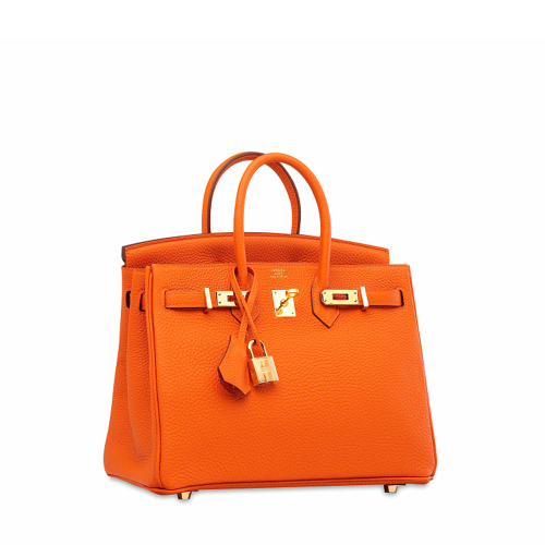 Hermes Birkin 25 Togo Orange Gold