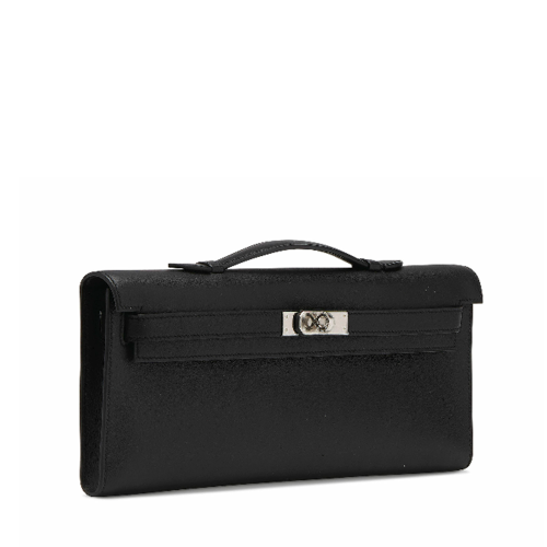 Hermes Kelly Cut Swift Noir Silver