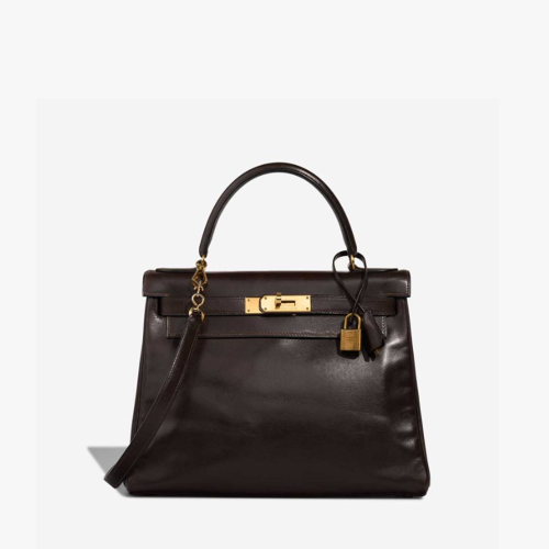 Hermes Kelly 28 Box Ebene Gold